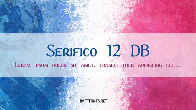 Serifico 12 DB example